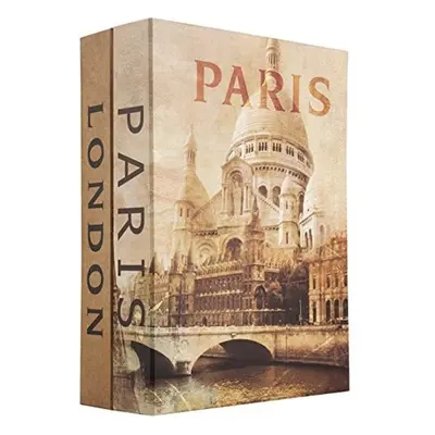 Barska CB12470 Paris & London Dual Book Lock Box With Key Lock