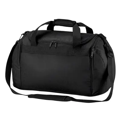 (One Size, Black) Bagbase Freestyle Holdall / Duffle Bag (26 Litres) (Pack of 2)