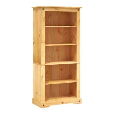 vidaXL 5-Tier Bookcase Mexican Pine Corona Range Display Shelf Storage Cabinet