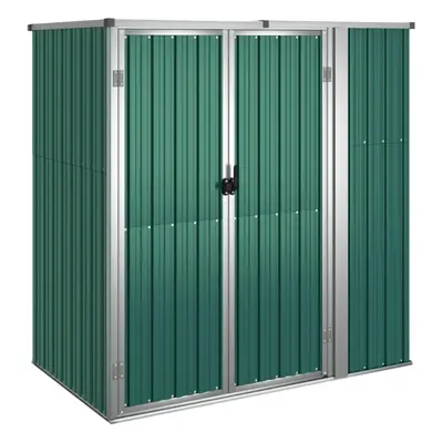 (green, x x cm) vidaXL Garden Tool Shed Blanket Box Outdoor Tool Storage Shed Galvanised Steel