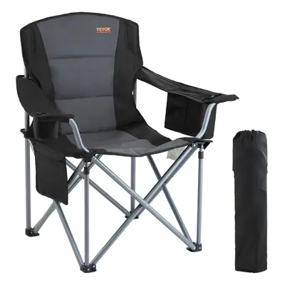 VEVOR Portable Camping Chair Heavy Duty Outdoor Folding Chairs with Cup Holder