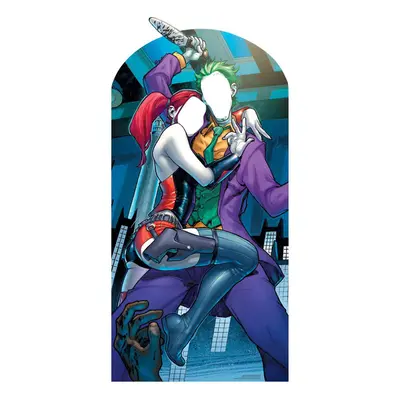 Harley Quinn and The Joker with Knife Official Lifesize Stand In Cardboard Cutout / Standee