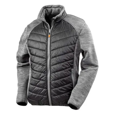 (S, Black/Grey Marl) WORK-GUARD by Result Mens Elevator Jacket