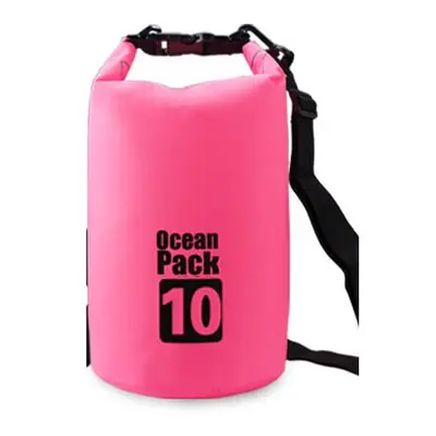 (Pink, 10L) PVC Outdoor Diving Compression Swimming Dry Waterproof Bags Storage Bag For Unisex R