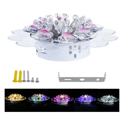 (Warm Light) 110V-220V Crystal LED Ceiling Light Fixture Hallway Pendant Lamp Chandelier Home