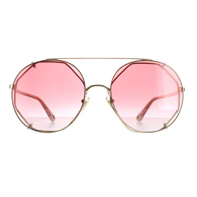 Chloe Sunglasses CH0041S Gold Red Gradient