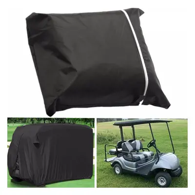 4 Seater Passenger Golf Car Cart Cover Storage Zippered Rear Air Vents Elastic Hem Cover