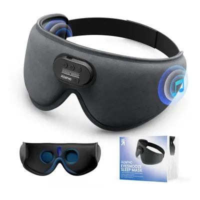 Sleep Headphones Sleep Mask with Bluetooth Headphones, Ultra Soft 3D Blackout Wireless Sleeping 