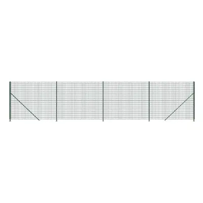 (green, 1.6 x m) vidaXL Wire Mesh Fence Garden Wire Fencing Mesh with Flange Anthracite 2x25 m