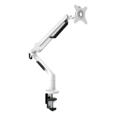 Adjustable & Rotating Single Monitor Arm, 12kg Load Capacity, 17-36" Screens - White - DH26