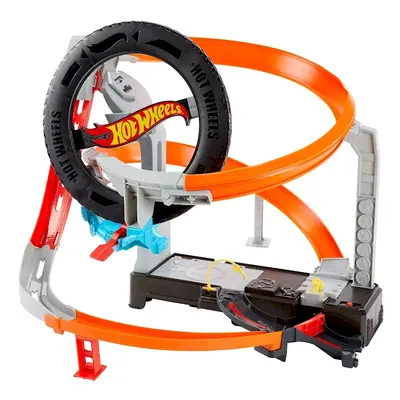 Hot Wheels Hyper Boost Tyre Shop Playset