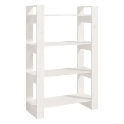 (white) vidaXL Solid Wood Pine Book Cabinet/Room Divider Rack Book Shelf Multi Colours