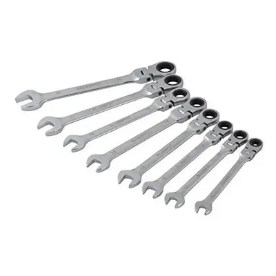 Blue Spot Piece Flexible Head Metric Ratchet Spanner Set - Blue Tools Bs04300 - ratchet flexible