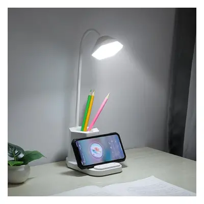 Multifunctional USB Rechargeable Touch Dimmable LED Table Lamp Pen Holder Mobile Phone Charging 