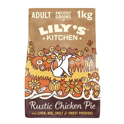 Lily's Kitchen Ancient Grains Chicken and Turkey Adult Natural Dry Dog Food, Brown 1KG Pack of