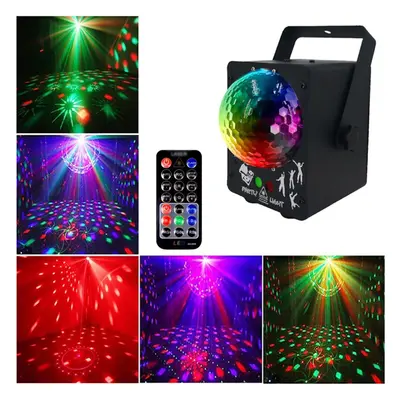 (UK Plug) 18W LED RGB Stage Projector Light Lamp DJ Club Disco Party with Remote Control