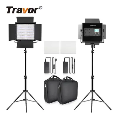 Bi-color Set LED Video Light Kit Professional Camera Light Dimmable Fill Light Video with Tripod