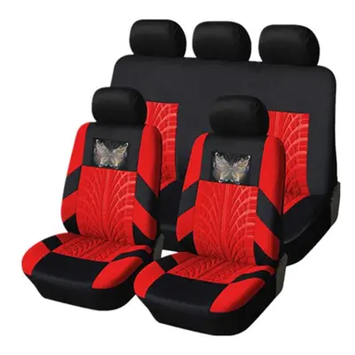 (Red) Car Seat Covers Fabric