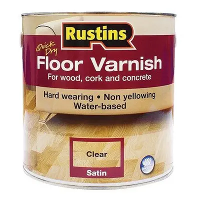 Rustins AFCS2500 Quick Dry Floor Varnish Satin 2.5 Litre