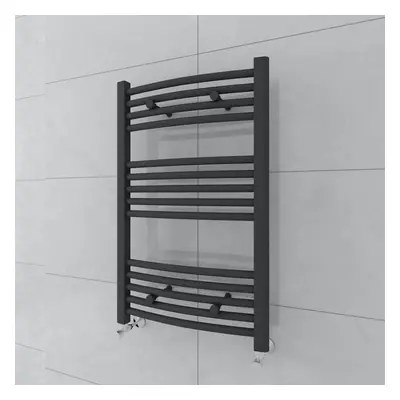 Fjord x 500mm Curved Grey Towel Radiator