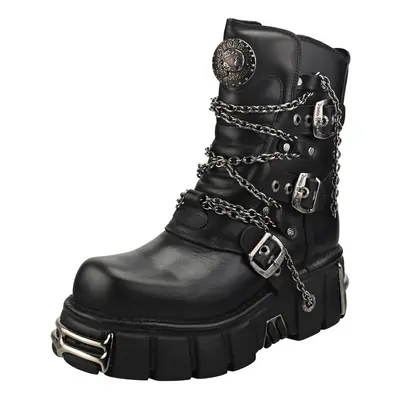 (11) New Rock Straps And Chains Unisex Platform Boots