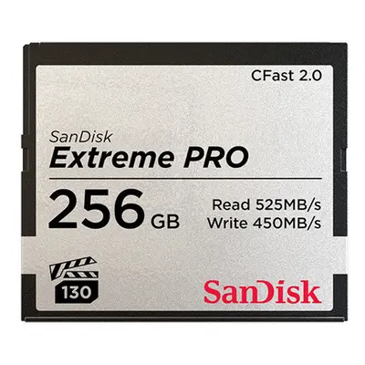 SanDisk 256GB Extreme PRO CFast 2.0 Memory Card SDCFSP-256G-A46D