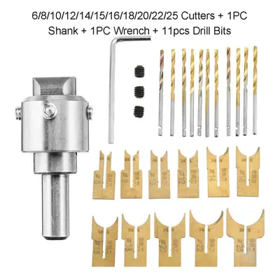 (24PC) 13/16/24Pcs Wooden Bead Maker Beads Drill Bit Milling Cutter Set Woodworking Tool Kit