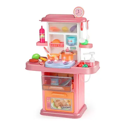 () Dream Kitchen Role Play Cooking Children Tableware Toys Set with Sound Light Water Outlet Fun