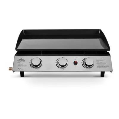 3 Burner Portable Gas Plancha 7.5kW BBQ Griddle, Stainless Steel - DG22