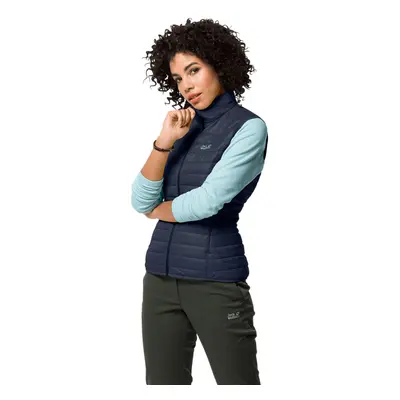 (XS, Night Blue) Jack Wolfskin Womens JWP Vest Windproof StormLock Quilted Packable Gilet