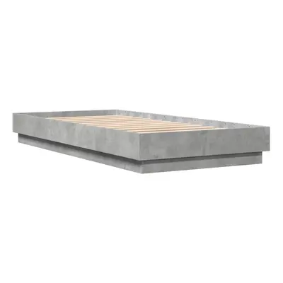 vidaXL Bed Frame Bed Base Bedstead Concrete Grey 90x200 cm Engineered Wood