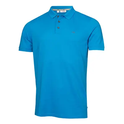 (L, Blue) Calvin Klein Mens Planet Friendly Moisture Wicking Supersoft Polo Shirt