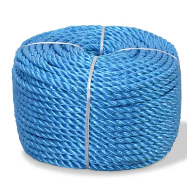 vidaXL Twisted Rope Polypropylene 8mm 500m Blue Garden Work Cord Line Cable