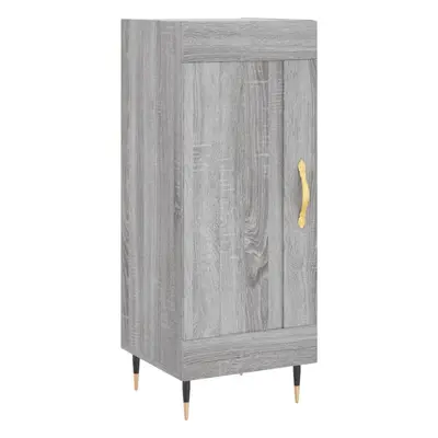 (grey sonoma) vidaXL Sideboard Cabinet Storage Cabinet Cupboard Smoked Oak Engineered Wood