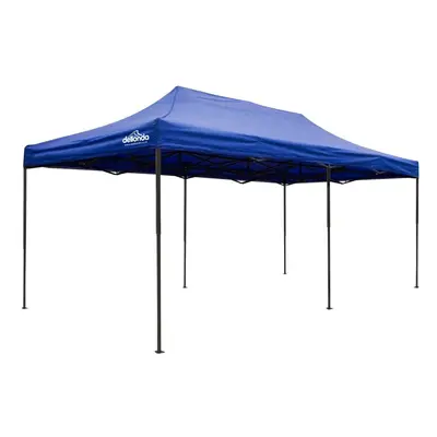 Premium 3x6m Pop-Up Gazebo, Heavy Duty, Water Resistant, Carry Bag, Stakes & Weight Bags - Blue 