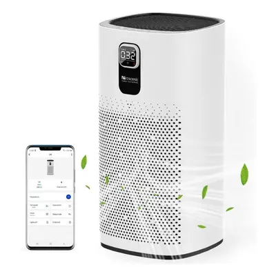 Air Purifier LED Display 460m/h CADR Gear Wind Speed Remove 0.9997 Dust Smoke Pollen