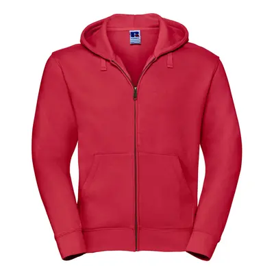 (XS, Classic Red) Russell Mens Authentic Full Zip Hoodie