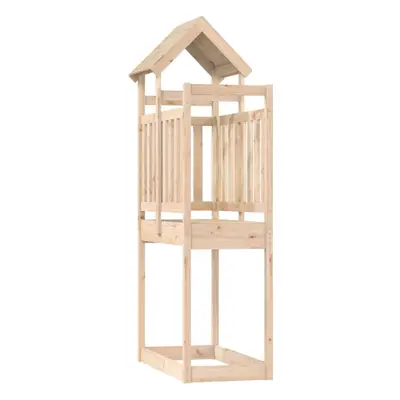 (solid pinewood) vidaXL Play Tower Kids Outdoor Climbing Frame Garden Play Tower Solid Wood