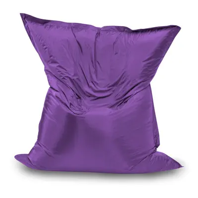 (Purple) Large Slab Bean Bag Chair/Lounger Outdoor & Indoor