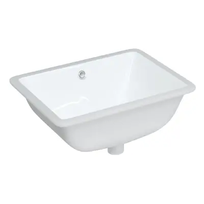 (52 x 38.5 x 19.5 cm) vidaXL Bathroom Sink Basin Sink Toilet Wash Basin White Rectangular Cerami