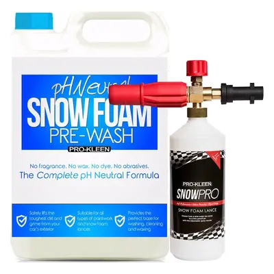 Pro-Kleen pH Neutral Snow Foam 5L & Karcher K-Series Snow Foam Lance