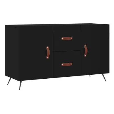 vidaXL Sideboard Storage Cabinet Cupboard Side Cabinet Black Engineered Wood