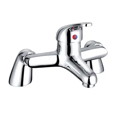 Modern Bath Filler Mixer Tap Chrome Bathroom Tub Faucet Chrome