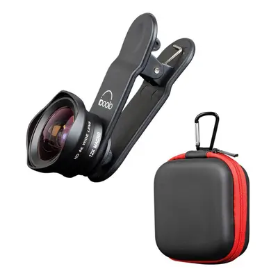 16mm Wide Lens + 12X Macro Set Clip-on Phone Camera in