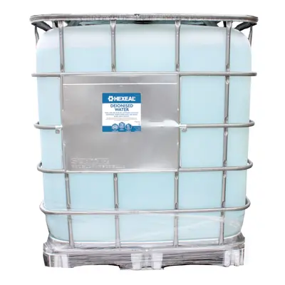 Hexeal Deionised Water 1000L IBC â Demineralised - Reduce Limescale & Water Stains