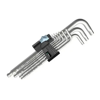 Wera 3950 PKL/9 Stainless Hex-Plus Key Set of