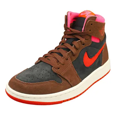 (5.5) Nike Air Jordan Zm Air Womens Fashion Trainers in Brown Black