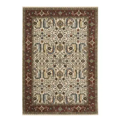 Oriental Weavers A144D1068235ST Aberdeen 144D1 Rectangle Traditional Rug, Ivory - ft. in. x ft. 