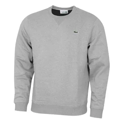 (3XL, Silver Chine Elephant) Lacoste Mens Sport Soft Cotton Blend Ribbed Collar Fleece Sweater