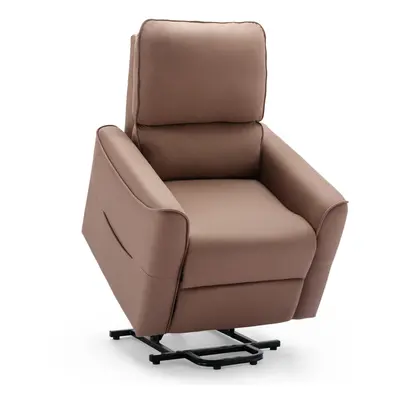 (Mocha) CLIFTON ELECTRIC FABRIC SINGLE MOTOR RISE RECLINER LIFT MOBILITY TILT CHAIR